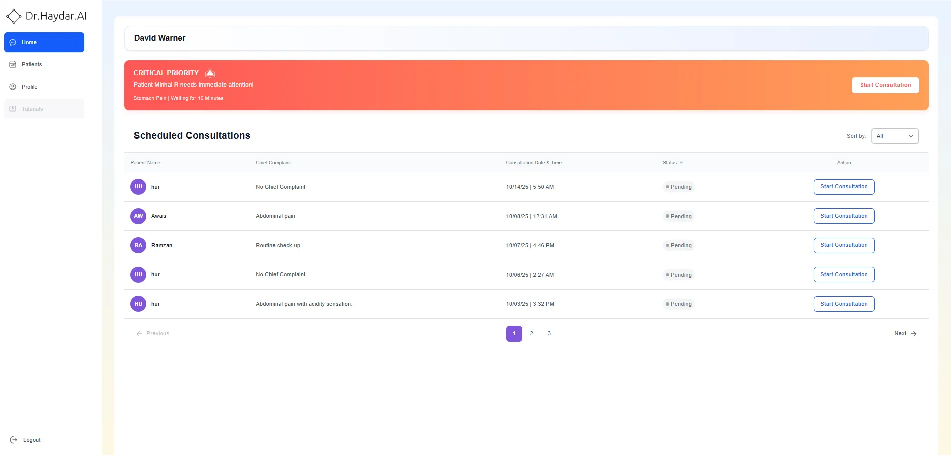 Care Platform: Conversational AI for Remote Patient Intake